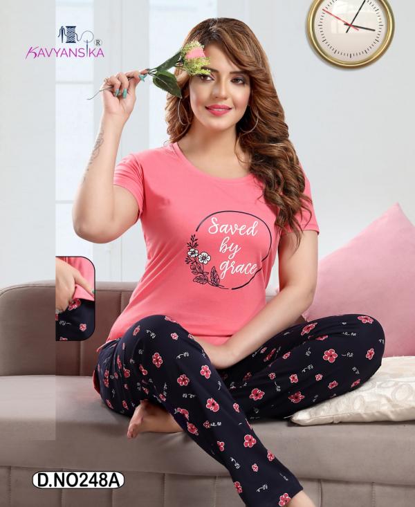 Kavyansika Vol 248 Beautiful Hosiery Cotton Night Dress 